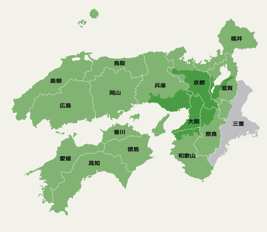 読売新聞大阪本社版配布エリア